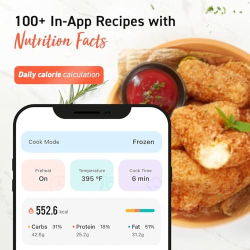 COSORI Air Fryer 9-in-1, Compact but Large 6 Qt, 5 Fast Fan Speeds with 450F for Ultra Crsipy, 95% Less Oil, 100+ In-App Recipes, Roast, Bake, Dehydrate, Reheat, Broil, Proof, Light Gray 6