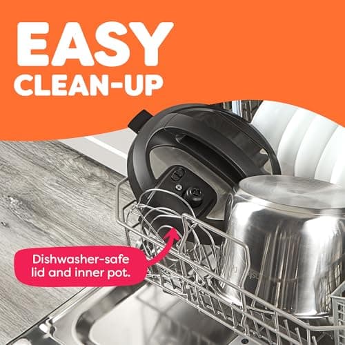 Instant Pot 6QT RIO 7-in-1 Multi-Cooker, Pressure Cooker, Slow cook, Sauté, Steam, Rice Maker, Yogurt, & Warmer, Black, 6 Quarts 9