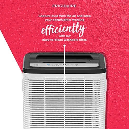 Frigidaire 50 Pint Dehumidifier with Pump. 4,500 Square Foot Coverage. Ideal for Large Rooms and Basements. 1.7 Gallon Bucket Capacity 8