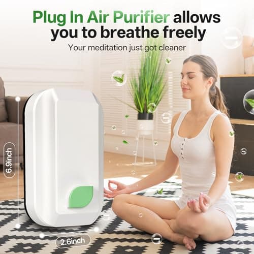 Limpin Plug In Air Ionizers-4Pack, Negative Ion Air Purifier for Home Quiet Operation Ionic Air Purifier for Bedroom Portable Air Cleaner for Office Living Room, kitchen, Bathroom,Pet Room (4Pack) 7