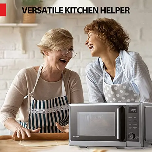 TOSHIBA Inverter Countertop Microwave Oven Air Fryer Combo MASTER Series, Broil, Convection, Speedy Combi, Even Defrost 11.3'' Turntable Sound On/Off, 27 Auto Menu&47 Recipes 8