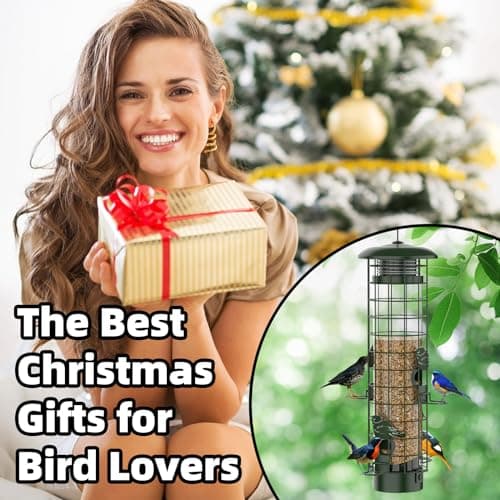Squirrel Proof Bird Feeder,Metal Mesh Bird Feeders for Outdoors Hanging,Gravity Protection Squirrel Proof Wild Bird Feeders with Finch Cardinal Chickadee,3LB Large Capacity,Green 8