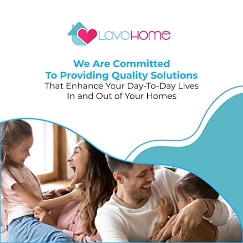 LavoHome Heavy Duty Sturdy Hard Plastic Sink Strainer Set with Dish Rack, Drainer & Drainboard, Easy to Clean with Snap Lock Tab Cup Holders for Home Kitchen Sink Organizers, Large, White 6