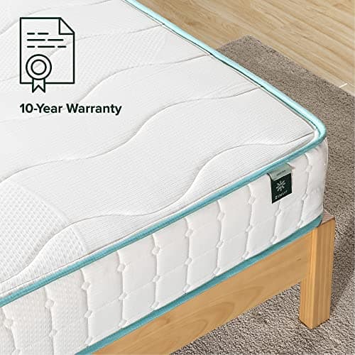 Zinus 10 Inch Tight Top Spring Mattress, Twin, Innerspring Mattress, CertiPUR-US Certified, Mattress in A Box 5