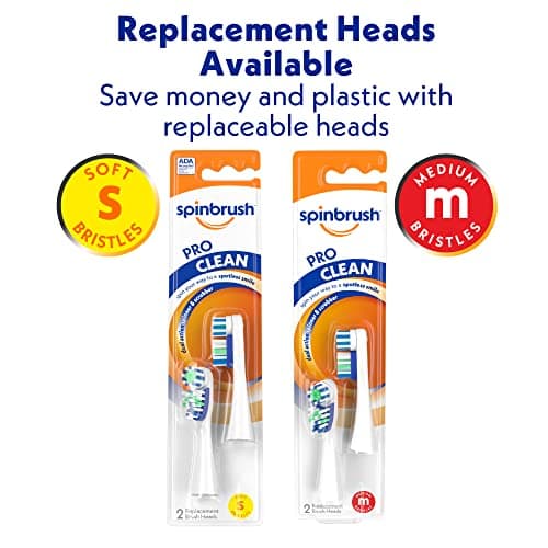 Spinbrush PRO CLEAN Battery Powered Toothbrush, Soft Bristles, 1 Count, Gold or Blue Color May Vary 8