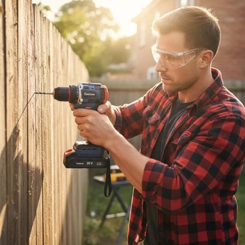 CloudDream Cordless Drill Set,Electric Power Drill with 2 Battery,60N.m,21+1 Torque,2 Variable Speed,30pcs Acessories,Built-in LED,Kit for Home 9