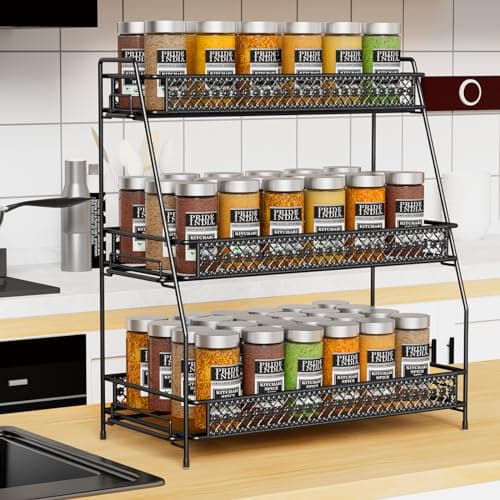 Bridgify Spice Rack Organizer for Cabinet, Bathroom Organizer Countertop, Bathroom Counter Organizer Kitchen Countertop Organizer Bathroom Vanity Organizer 7