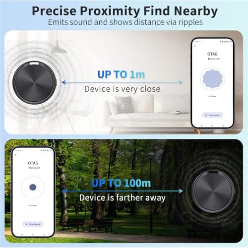 Tracker Tag for Android 4 Pack Luggage Tracker Tags Compatible with Google Find Hub App (Android Only) Bluetooth Tracker Key Finder and Item Locator for Wallets, Backpack, Suitcases-Black 8