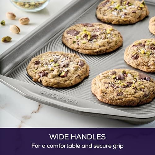 Circulon Nonstick Bakeware 2-Piece Baking Sheet, Bakeware Set, Gray 6