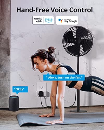 SONOFF S40 WiFi Smart Plug with Energy Monitoring, 15A Smart Outlet Socket ETL Certified, Work with Alexa & Google Home, IFTTT Supporting, 2.4 Ghz WiFi Only (4-Pack) 6