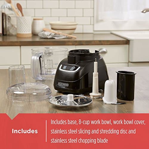 BLACK+DECKER 8-Cup Food Processor, Black, FP1600B 5