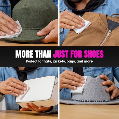 Pink Miracle Quick Clean Shoe Cleaner Wipes (12 Pack) for Fast Sneaker Cleaning on the Go! 7