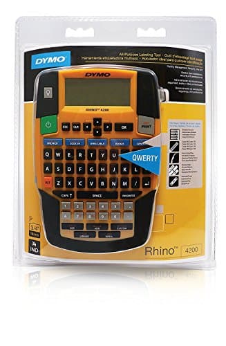 DYMO Industrial Label Maker | Rhino 4200 Label Maker Time-saving Hot Keys Prints Fast Durable For Job Sites and Heavy-Duty Labeling Jobs 8
