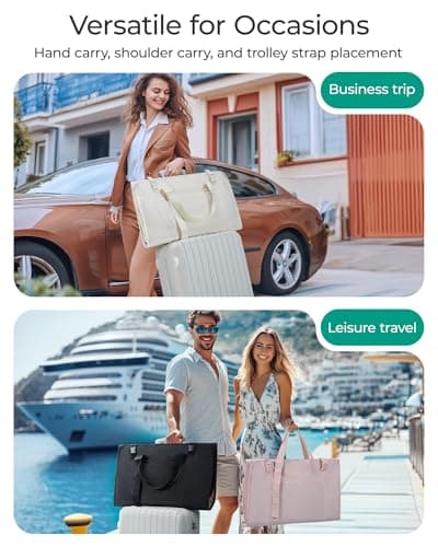 BAGSMART Garment Bags for Travel Convertible puffy Suit Carrier for Women Men Weekender Foldable Carry on Garment Bags for Hanging Clothes, Dresses, Coats, Shirts 7