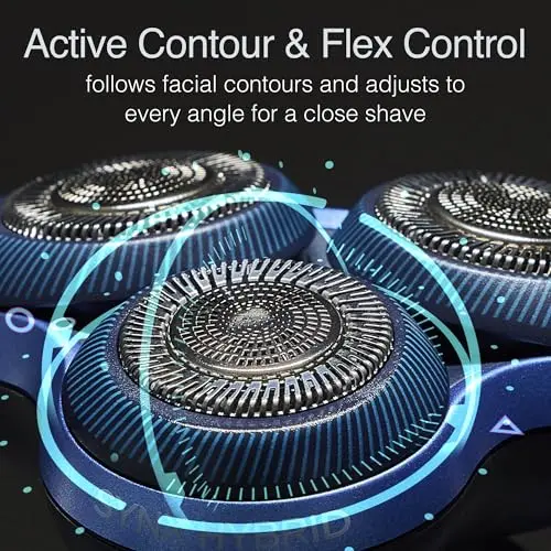 Remington Limitless X7 Shaver for Men, Titanium Blades and Power Sense Technology, Advanced Performance Foil Rotary Electric Shaver with PivotBall for Sensitive Skin Comfort, 100% Waterproof. 5