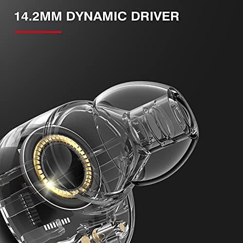 TRANYA M10B Wireless Sports Earbuds, Button Control, Premium Sound with Deep Bass, 32H Playtime, 4 Microphones Design for Call, Bluetooth Earbuds, IPX5 Waterproof Headphones for Sports 2