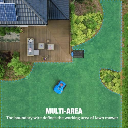 ACFARM 20V 4.0Ah Robotic Lawn Mower 1/4 Acre / 10,890 Sq. Ft, Automatic Lawnmower APP Control with Schedule, Self-Charging, Bluetooth Wi-Fi Connect, Cut to Edge 8