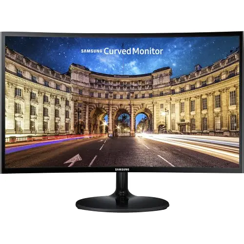 SAMSUNG 24 Inch Curved Computer Monitor, LC24F390FHNXZA LED Screen 60Hz Full HD 1080P Gaming Slim Design for Home and Office use, Black Mouse Pad Included 7