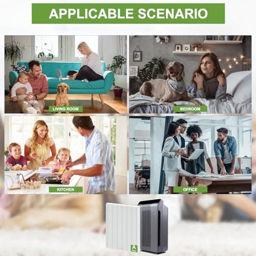 4 Pack 115115 Replacement Filter A Size 21 - Compatible with Winix PlasmaWave C535 5300 5300-2 6300 6300-2 P300 AM90 C909 9800, C535 Filter A 6