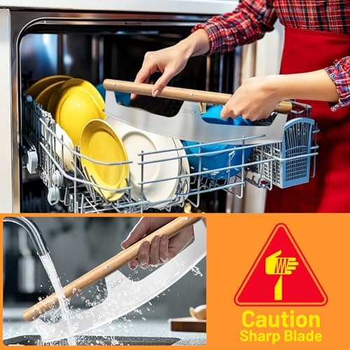 Pizza Cutter Rocker with Wooden Handles & Protective Cover by Zocy, 16" Sharp Stainless Steel Pizza Slicer Wheel, Big Pizza Knife Cutters for Kitchen Tool (16inch) 5