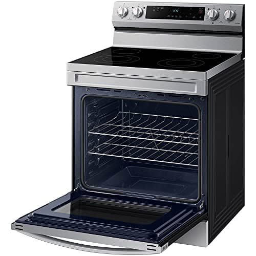 Samsung 6.3 Cu. Ft. Smart Freestanding Electric Range with Steam Clean, Stainless Steel, NE63A6111SS/AA 5