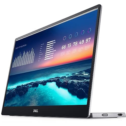 Dell P1424H 14" Portable Monitor 2 x USB-C (DisplayPort Alt Mode) 1920 x 1080 (Renewed)