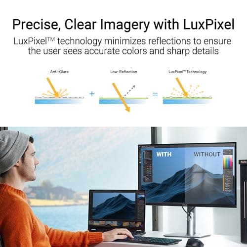 ASUS ProArt Display 27” 5K HDR Professional Monitor (PA27JCV) - 5K (5120 x 2880), IPS, 99% DCI-P3, 100% sRGB, ΔE < 2, USB-C PD 96W, Calman Verified, Color Accurate, LuxPixel, 3 yr Warranty 5