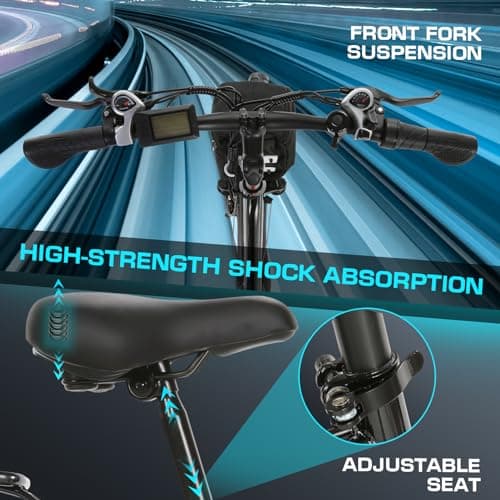 Vivi Electric Bike for Adults 1000W Peak Commuter Ebike, 26" Electric City Cruiser Bicycle 22MPH Ebikes for Adults with 48V Removable Battery, Up to 50 Miles, 7 Speed, SGS Certified to UL2849 7