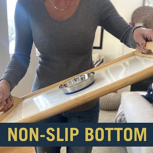 Our Pets DuraPet Stainless Steel Non-Slip (Cat Food Bowl or Water Bowl) (Holds up to 1 Cup of Wet or Dry Food) Easy to Clean 5