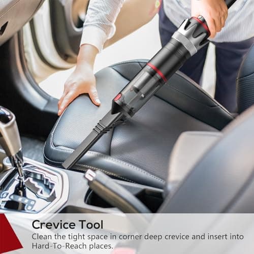 BSRCO Handheld Vacuum Cordless, Powerful Portable Vacuum for Car, Rechargeable Mini Cleaner 5