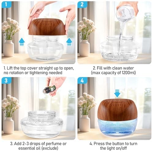 ap airpleasure Water-Based Purifier Air Washer, Air Revitalizer & Freshener, Air Fresher with 7 LED Color Changing Light for Rooms (DarkYellow) 4