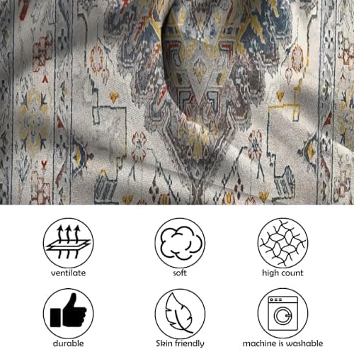 GABraden Body Pillow Cover - Super Soft Microfiber Body Pillow Case,Hidden Zipper,Print Pattern,Comfortable Fabric,Lightweight and Breathable,The Size is 20 "X 54(01-Brown Bohemian) 6