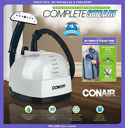 Conair Full Size Garment Steamer for Clothes, CompleteSteam 1500W,Grey 5