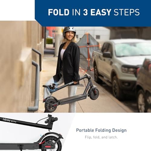 Hiboy S2 Pro Electric Scooter, 500W Motor, 10" Solid Tires, 25 Miles Range, 19 Mph Folding Commuter Electric Scooter for Adults 4