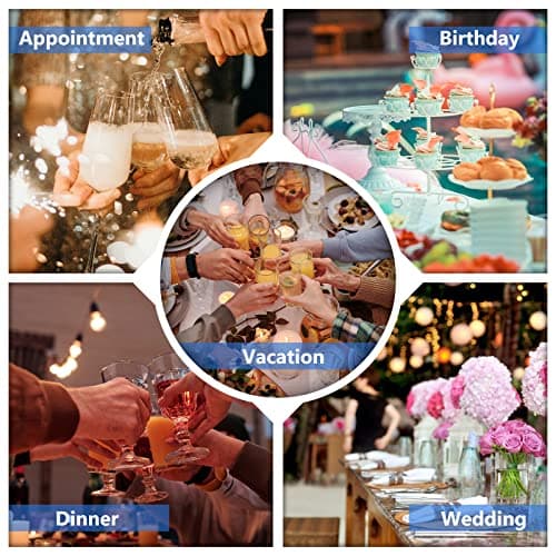 Eisinly Serving Utensils, Set of 6 Large Serving Spoons Forks Tongs Butter Knife and Pie Server, Thickened Stainless Steel Buffet Catering Flatware Serving Set for Party Banquet 7