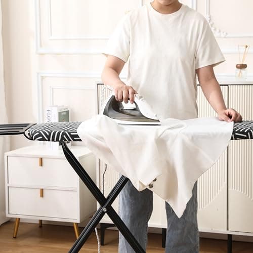 caius Ironing Board with Iron Rest, Ironing Area 43"x13" Heavy Duty, Easy to Fold 7