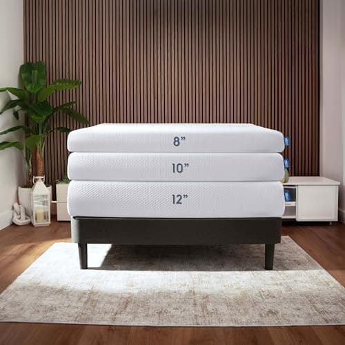 Nestl Green Tea Queen Mattress 12 Inch - Cooling Graphite Memory Foam Mattress Queen Size, Fiberglass Free Queen Mattress in A Box, Pressure Relief Supportive Bed in A Box, CertiPur-US Certified 8