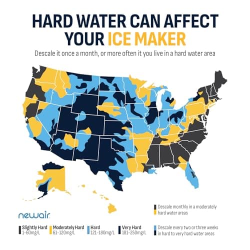 Newair 15" Undercounter Nugget Ice Maker, Pebble Ice Maker Producing 66 lbs. Daily, Built-in or Freestanding in Stainless Steel, Sonic Ice Makers for Home, Bar, Restaurant 8