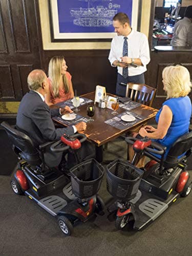 BUZZAROUND EX Extreme 4-Wheel Heavy Duty Long Range Travel Scooter, Red, 18-Inch Seat 6