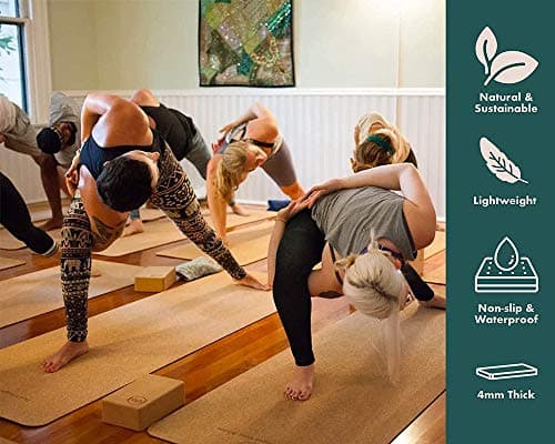 GURUS Sweat Proof Durable Cork Yoga Mat Thick Non Slip Exercise Mat for Home Workout (Sprout Yoga Mat) 3