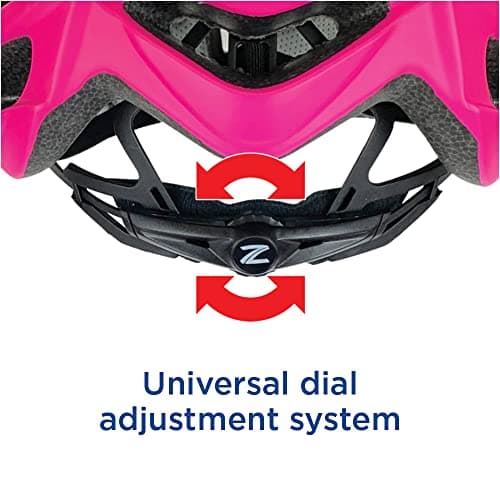 Zefal Women's Pro Gray Pink Bike Helmet (Universal Dial, 24 Large Vents, Ages 14+) 7