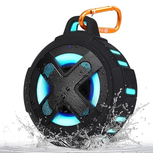 Upgraded, Pro Bike Speaker, with Handlebar Mount, Bluetooth V5.4, IPX7 Waterproof, Silicone Case, Broadcast Navigation,10W Bassup, 15-24H Playtime, Hook, for eBike, Bicycle, Motorcycle Accessories