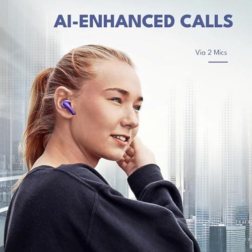 Groovz True Wireless Earbuds with Charging Case - Designed and Engineered in The USA - IPx4 Water Resistant Bluetooth Earbuds Compatible with Apple & Android - 27Hr Battery Life - Deep Purple 6