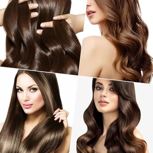 2024 New Upgrade 2-in-1 Portable Curling Wand and Flat Iron for Short and All Hair Types (Dark Purple) 4