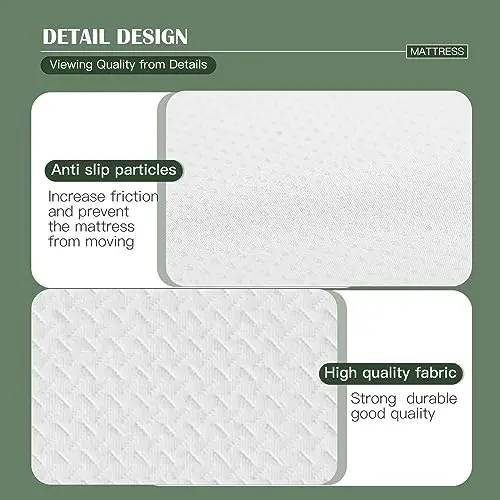 PayLessHere | 8 Inch Twin Mattress | Medium Firm Gel Memory Foam Mattress | White | with Washable Zipper Cover | for Pressure-Relieving Cool Sleep | Bed in a Box, CertiPUR-US Certified 5