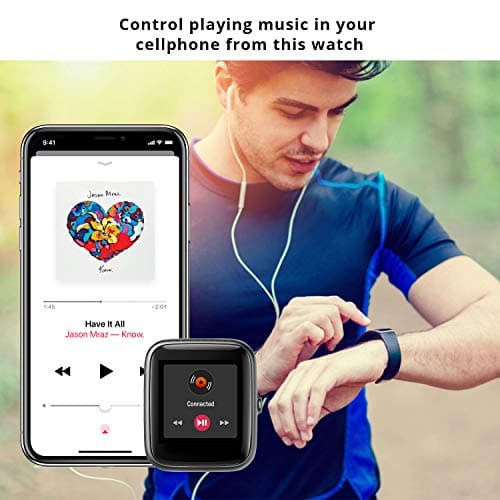Fitpolo Fitness Tracker with Heart Rate Monitor, Smart Watch 1.8 inches Color Touch Screen IP68 Waterproof Step Calorie Counter Sleep Monitoring Pedometer Watches Activity Tracker for Women Men 8
