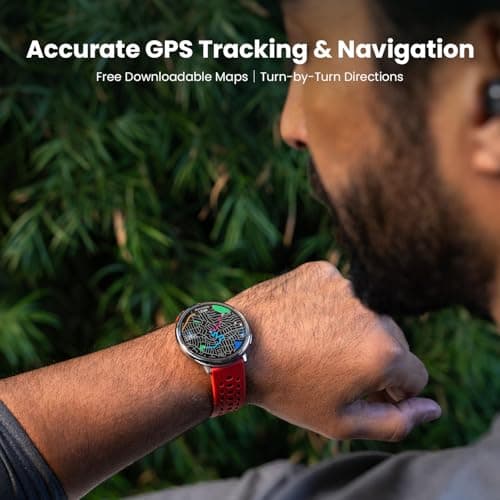 Amazfit Active 2 Premium Smart Watch Fitness Tracker (Round) for Android & iPhone, 10 Day Battery, Water Resistant, GPS Maps, Heart & Sleep Monitor, HYROX Mode, Sapphire Glass, Leather + Sport Strap 5