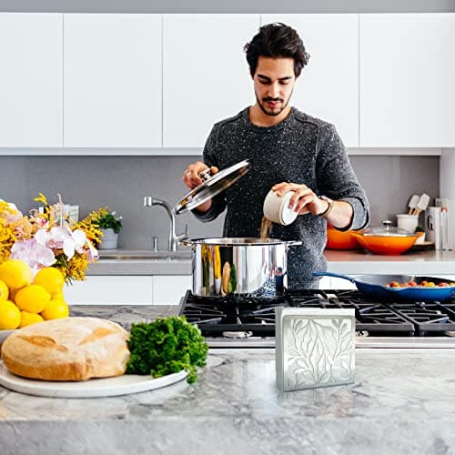 Stainless Steel Freestanding Modern Napkin Holder for Table, for Kitchen Countertops, Dining Table, Indoor & Outdoor 2