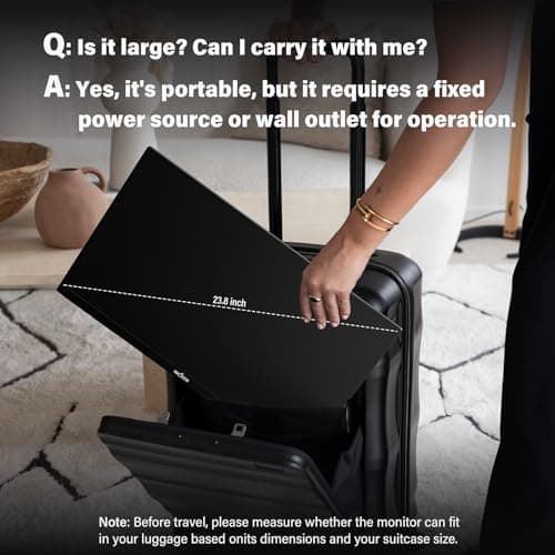 InnoView 23.8 Inch 2K 100Hz Large Portable Monitor ∆E<2 100% sRGB Fast IPS Portable Gaming Monitor QHD w/180° Adjustable Stand USB-C HDMI Laptop Monitor for PS5/4 Desktop MacBook Switch Xbox 2560X1440 9