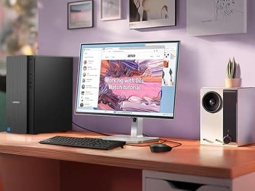 Lenovo IdeaCentre Secure & Productive Business Tower Desktop, Intel 10-Core Ultra 5 225, 8GB DDR5 RAM, 756GB Storage(256GB SSD & 500GB HDD), HDMI + VGA, Wi-Fi 6E, RJ-45, USB-C, Windows 11 Pro 7